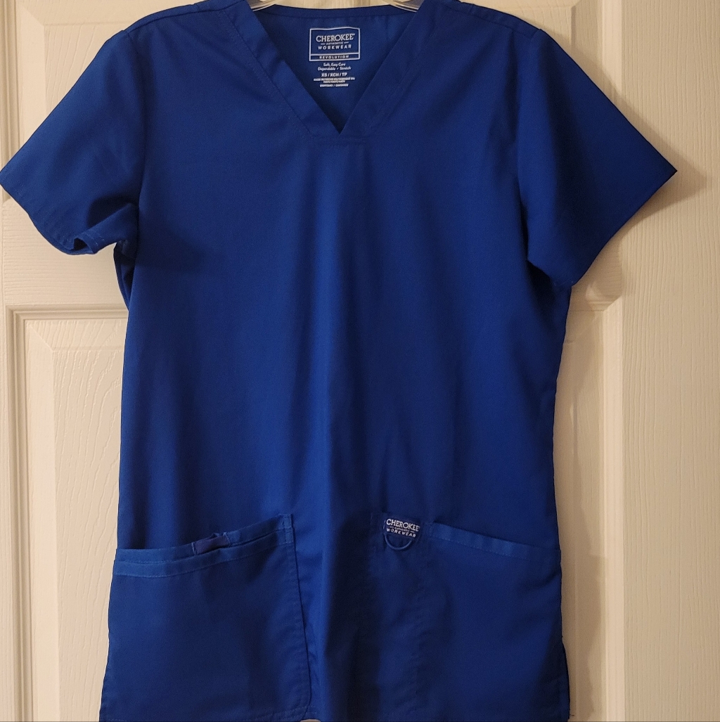 Women's Cherokee Revolution Scrub Set, Royal Blue, Size: Xs/ Tp